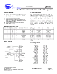 Datasheet C9851BT manufacturer Cypress