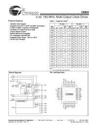 Datasheet C9950AA manufacturer Cypress