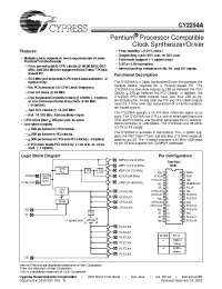 Datasheet CY2254A-2 manufacturer Cypress