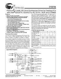 Datasheet CY2273A-1 manufacturer Cypress