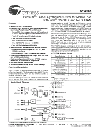 Datasheet CY2278A-2L manufacturer Cypress