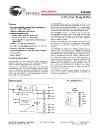 Datasheet CY23S08ZC-1HT manufacturer Cypress