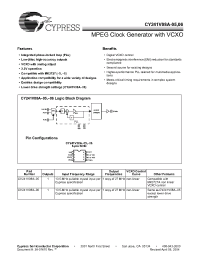 Datasheet CY241V08A-05T manufacturer Cypress