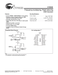 Datasheet CY25245OXC manufacturer Cypress