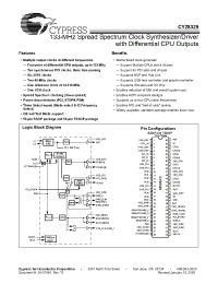 Datasheet CY28329ZC manufacturer Cypress