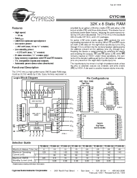 Datasheet CY7C199-20M manufacturer Cypress