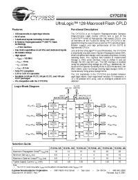 Datasheet CY7C374I-100C manufacturer Cypress