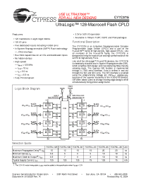 Datasheet CY7C375I-100AC manufacturer Cypress