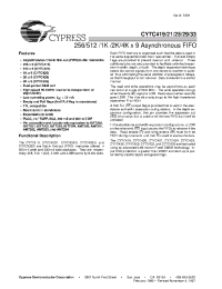 Datasheet CY7C425-25DMB manufacturer Cypress