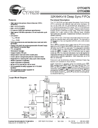 Datasheet CY7C4275-25ASC manufacturer Cypress