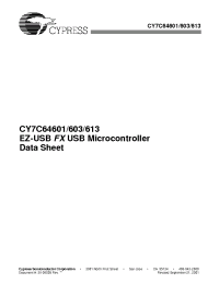 Datasheet CY7C64601-52NC manufacturer Cypress