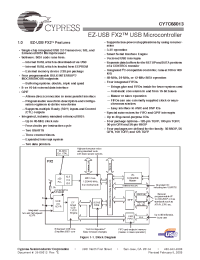 Datasheet CY7C68013-100AXC manufacturer Cypress