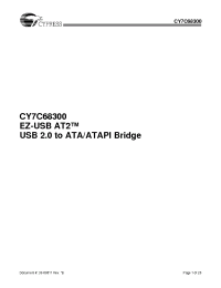 Datasheet CY7C68300 manufacturer Cypress