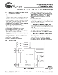 Datasheet CY7C68321-100AXC manufacturer Cypress