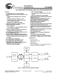 Datasheet CY7C9536A-BLC manufacturer Cypress