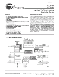 Datasheet CY7C961-NC manufacturer Cypress