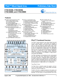 Datasheet CY8C29466-24PVXIT manufacturer Cypress