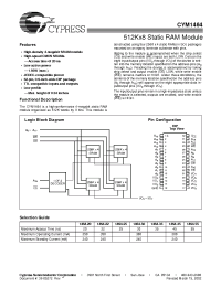 Datasheet CYM1464PD-22C manufacturer Cypress
