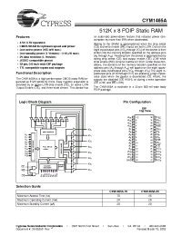 Datasheet CYM1465ALPD-100C manufacturer Cypress