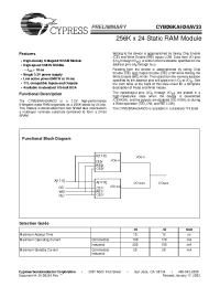 Datasheet CYM26KAH24AV33-10BGC manufacturer Cypress