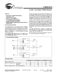 Datasheet CYM8301BV33-10BGC manufacturer Cypress