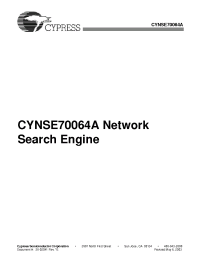Datasheet CYNSE70064A-66BGC manufacturer Cypress