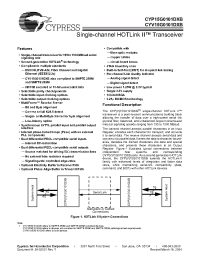 Datasheet CYP15G0101 manufacturer Cypress