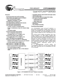 Datasheet CYP15G0402DX-BGC manufacturer Cypress