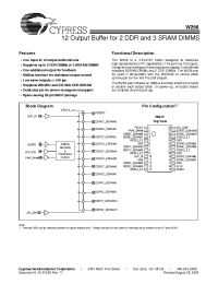 Datasheet CYW256OXC manufacturer Cypress