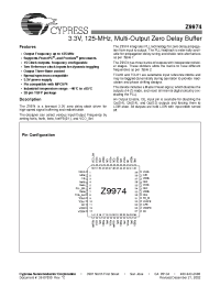 Datasheet IMIZ9974CA manufacturer Cypress