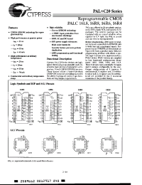 Datasheet PALC16R8-25PI manufacturer Cypress
