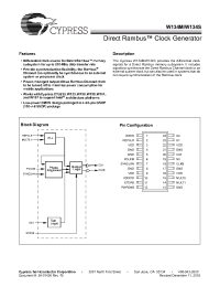 Datasheet W134SSQCT manufacturer Cypress