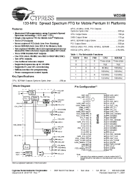 Datasheet W224B manufacturer Cypress