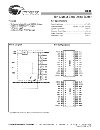 Datasheet W232-10X manufacturer Cypress
