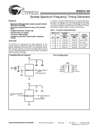 Datasheet W42C31-03 manufacturer Cypress