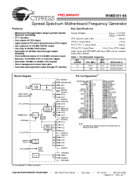 Datasheet W48S101-04 manufacturer Cypress