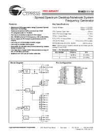 Datasheet W48S111 manufacturer Cypress