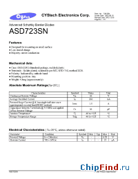 Datasheet ASD723SN manufacturer Cystech