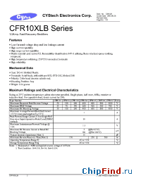 Datasheet CFR104 manufacturer Cystech