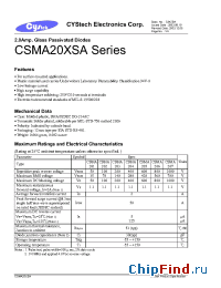 Datasheet CSMA201XSA manufacturer Cystech