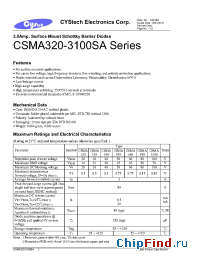 Datasheet CSMA3100SA manufacturer Cystech