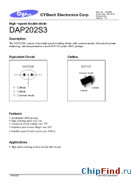 Datasheet DAP202S3 manufacturer Cystech