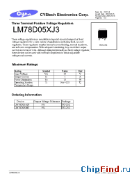 Datasheet LM78D05AJ3 manufacturer Cystech