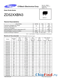 Datasheet ZD5237B manufacturer Cystech