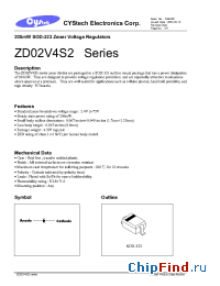Datasheet ZD62V0 manufacturer Cystech