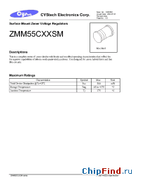 Datasheet ZMM55C2V4 manufacturer Cystech