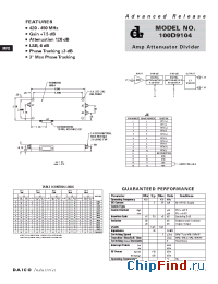 Datasheet 100D9104 manufacturer DAICO