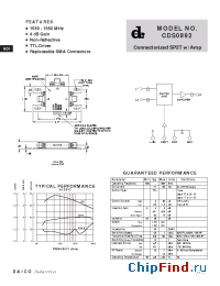 Datasheet CDS0892 manufacturer DAICO