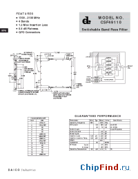 Datasheet CSF49110 manufacturer DAICO