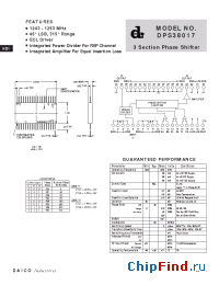 Datasheet DPS38017 manufacturer DAICO